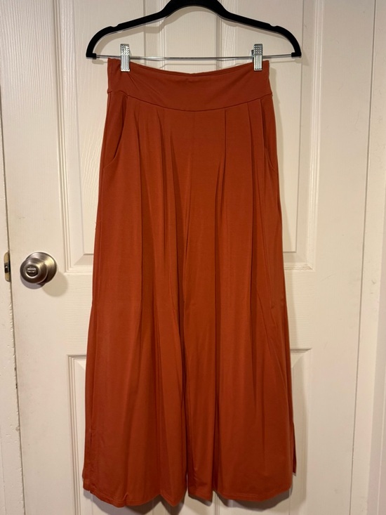 Fighting Eel Pants - FIGHTING EEL: FE BASICS Orange Wide Leg Palazzo Pants